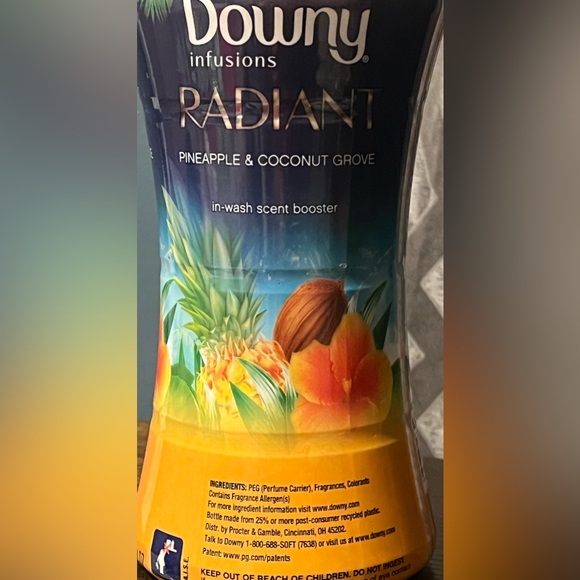 Downy Radiant Pineapple & Coconut Grove Limited Edition In Wash Scent Beads New! - Picture 5 of 9